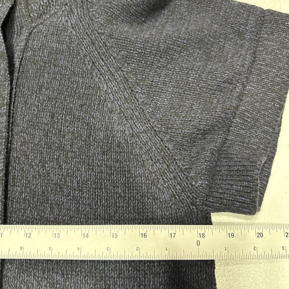 Woolworths Women's Wool Blend Cardigan Sweater Short Sleeve Collared Size S Navy - Picture 8 of 12